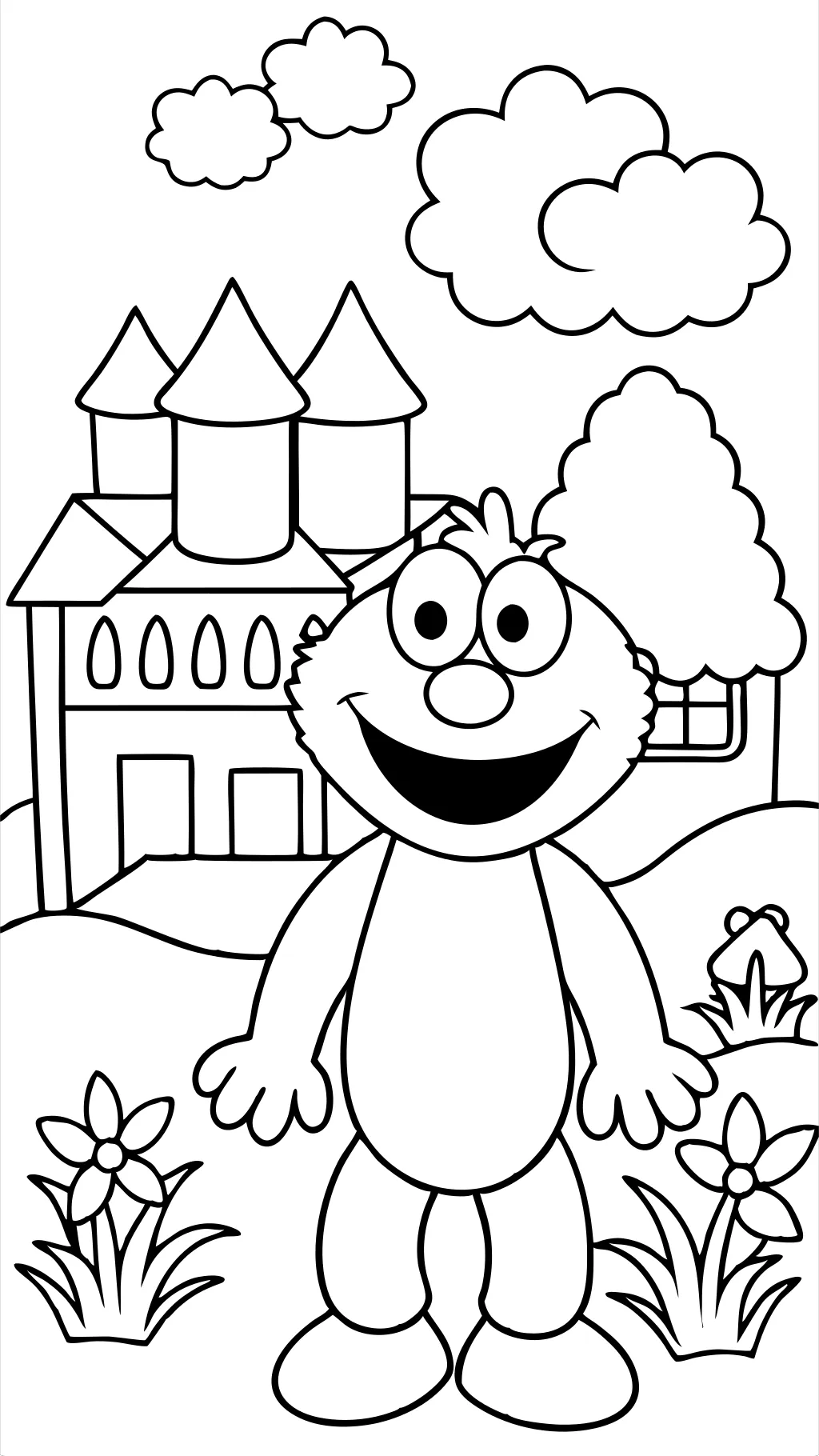 coloriage Elmo Sesame Street